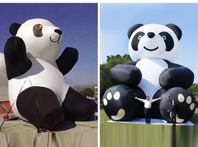 平果充气熊猫展示